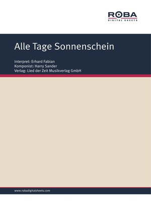 cover image of Alle Tage Sonnenschein
